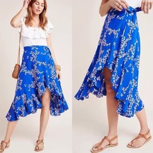 Anthropologie Faithful the Brand Estel Floral Wrap Skirt